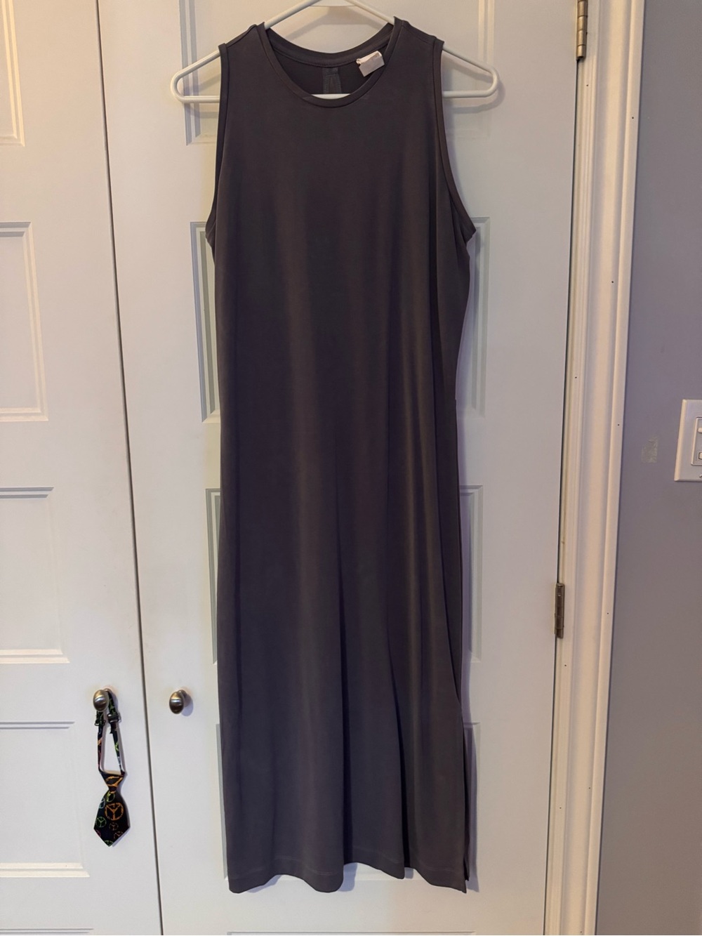 Lole Sleeveless Midi Dress in Charcoal - Picture 1 of 3